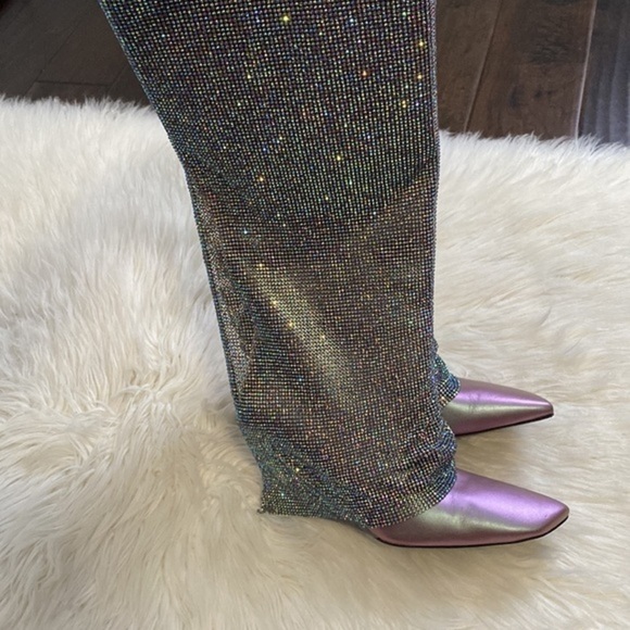 Benedetta Bruzziches Christine Crystal Mesh wedge boot‎ size 38EU - Picture 6 of 16